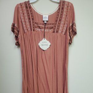 Knee Length BOHO dress in Coral by Knox Rose